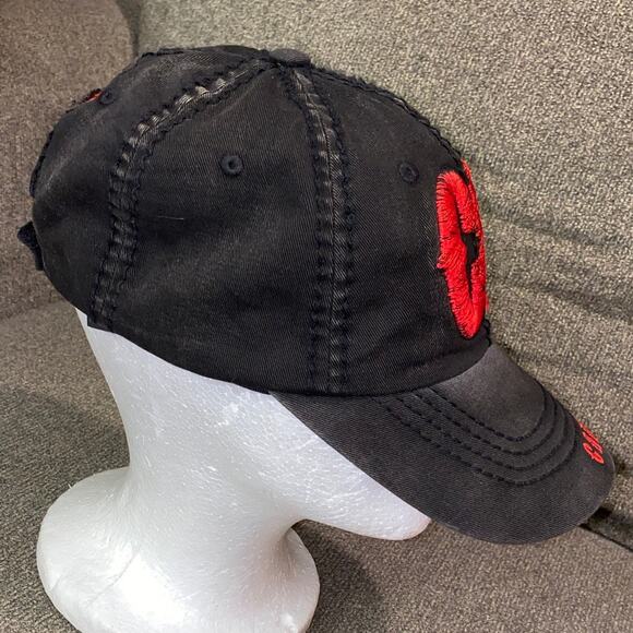 CB Cabo Hat Robin Ruth Original Black Red Embroidered adjustable unisex 3D Wabo - Picture 3 of 12